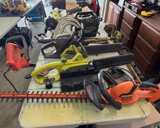 Ryobi and Black+Decker Power Tools Assortment