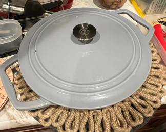 Staub Cast Iron Round Cocotte - Gray