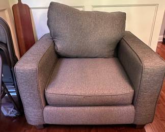 Modern Upholstered Armchair - Pottery Barn 'York Square Arm'
