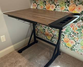 Adjustable Drafting Table with Cup Holders