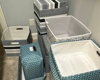Set of Fabric Storage Bins
