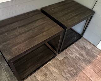 Industrial Style End Tables (Set of 2)