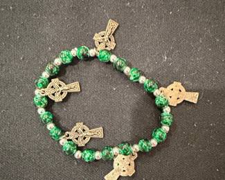 Celtic Cross Rosary Bracelet