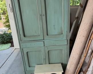 French Country Style Painted Armoire