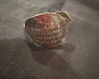 I Am The Storm Quote Bracelet