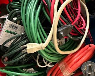 Assorted Extension Cords and Power Cords