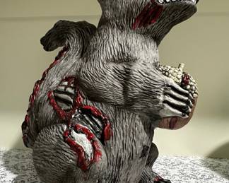 Zombie Squirrel Garden Statue