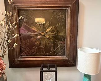 Ornate Framed Clock Face Wall Art