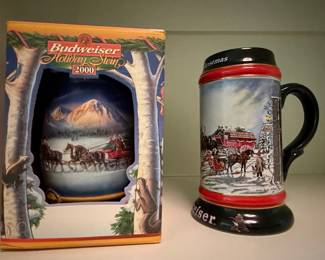 Budweiser Holiday Stein 2000