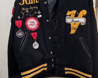 Customized Varsity Jacket with FHA and Honor Society Patches