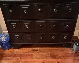 Black Chest with Ring Pulls