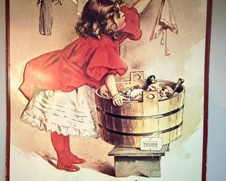 Ivory Soap "A Busy Day" Advertising Lithograph by Maud Humphrey