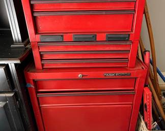 Task Force Red Rolling Tool Chest and Cabinet