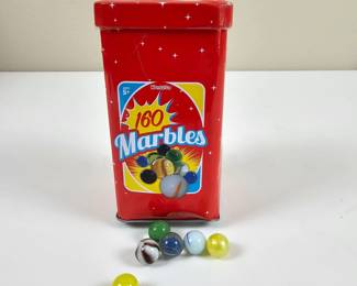 Lot #25 - Kangaroo Red Tin of Marbles