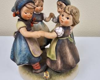 Lot #176 -  Vintage Goebel Hummel Figurine #348 "Ring Around the Rosie" Gerhard Skrobek 1957