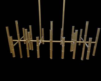 Lot #189 - Alan Mizrahi Light Meurice Rectangular Unique Geometric Chandelier
