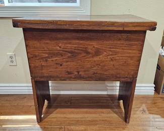 Lot #133 - Antique Primitive Dough Riser Box with Natural Patina and Distressed Details