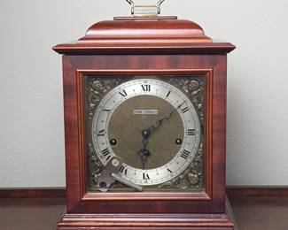 Lot #104 -  Vintage Seth Thomas Mantel Clock with Wooden Case and Brass Handle