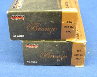 Lot 195. 100 PMC 45 Auto rounds