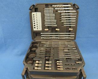 Lot 266. Mega set of drill bits in a case