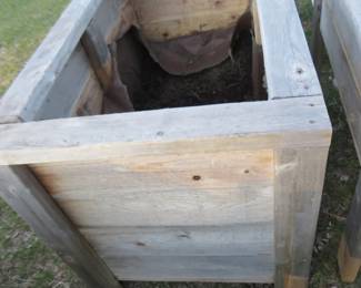 Lot 426. Raised garden bed. 49"W x 32"H x 27"D. Needs soil