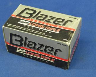 Lot 197. 500 Blazer 22 LR rounds