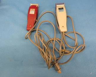 Lot 163. Two small animal clippers. An Oster and a Raycine.