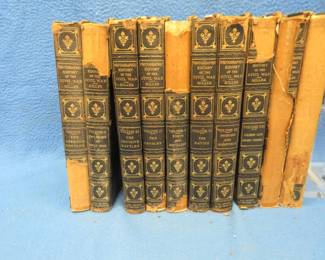 Lot 75. Complete 10-volume set of "Photographic History of the Civil War" by Francis Miller published in 1912. See the photographs for the condition of the bindings.