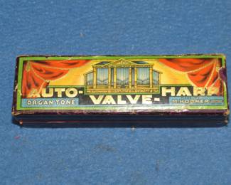 Lot 258. Vintage M. Hohner 20-reed Auto-Valve-Harp diatonic harmonica in the key of G and box both in VGC. Sounds great. In this auction's 'Auctioneer's Notes,' we list John Whitman's Harmonica Anthology 11th Ed. April 25, 2019 as a free and easy source to get more information about specific harmonicas. The harmonica in this lot or one like it can be found at page 129.