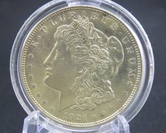 Lot 189. 1921 P Morgan Silver Dollar