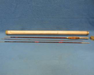 Lot 214. Horrocks-Ibbotson "Roosevelt" fly rod with an aluminum case