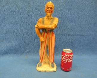 Lot 160. 15" tall chalkware Uncle Sam figure
