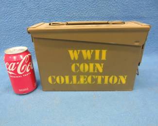 Lot 260. Metal ammo can
