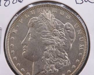 Lot 127. 1886 O High Grade Morgan Silver Dollar