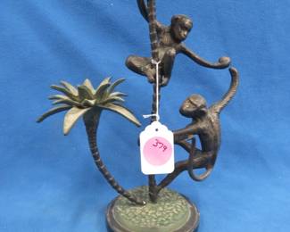 Lot 379. Monkey candle holder