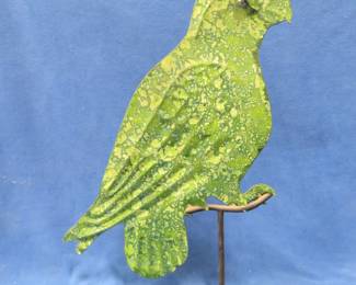 Lot 98. 24" metal parrot