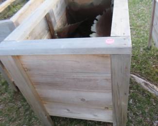 Lot 427. Raised garden bed. 49"W x 32"H x 27"D. Needs soil