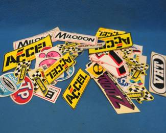 Lot 170. 50 original automotive stickers