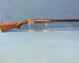 Lot 341. Pointer Acrius .410 over/under shotgun with walnut stock and forearm. S/N 220U-KRC15218. Ducks Unlimited Edition. Owner states its never been fired. Includes original box, choke set, and manual.