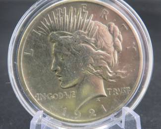 Lot 188. 1921 P Peace Silver Dollar