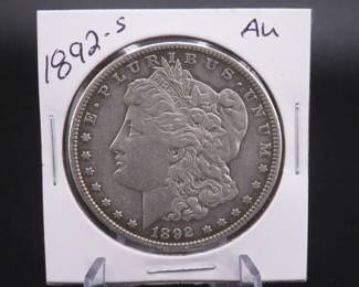 Lot 236. 1892 S high grade Morgan Silver Dollar