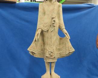 Lot 61. 34" Asian-themed resin statute
