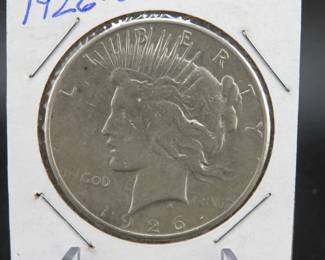 Lot 346. 1926 S Peace Dollar