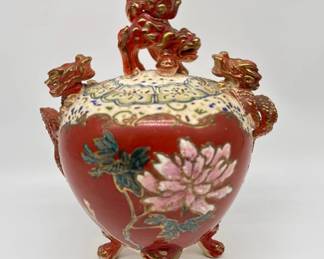 Japanese Satsuma ceramic censer
