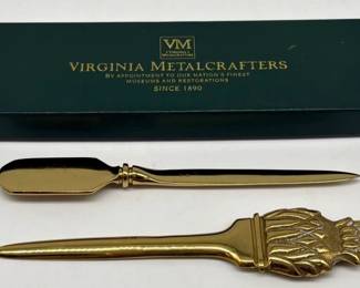 Pair of VMC brass letter openers