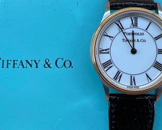 Tiffany Portfolio strap watch