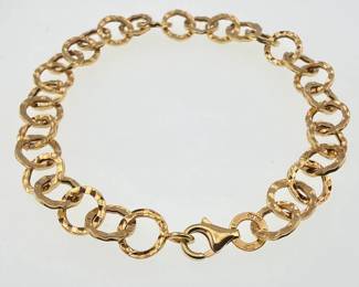 14kt Italian link bracelet