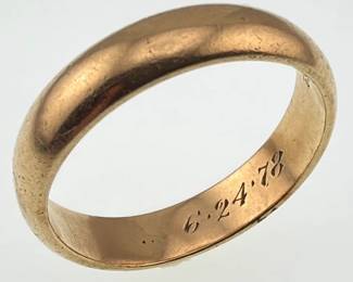 Men’s 14kt wedding band