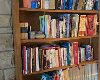 Books in the living room.