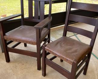 Antique mission chairs